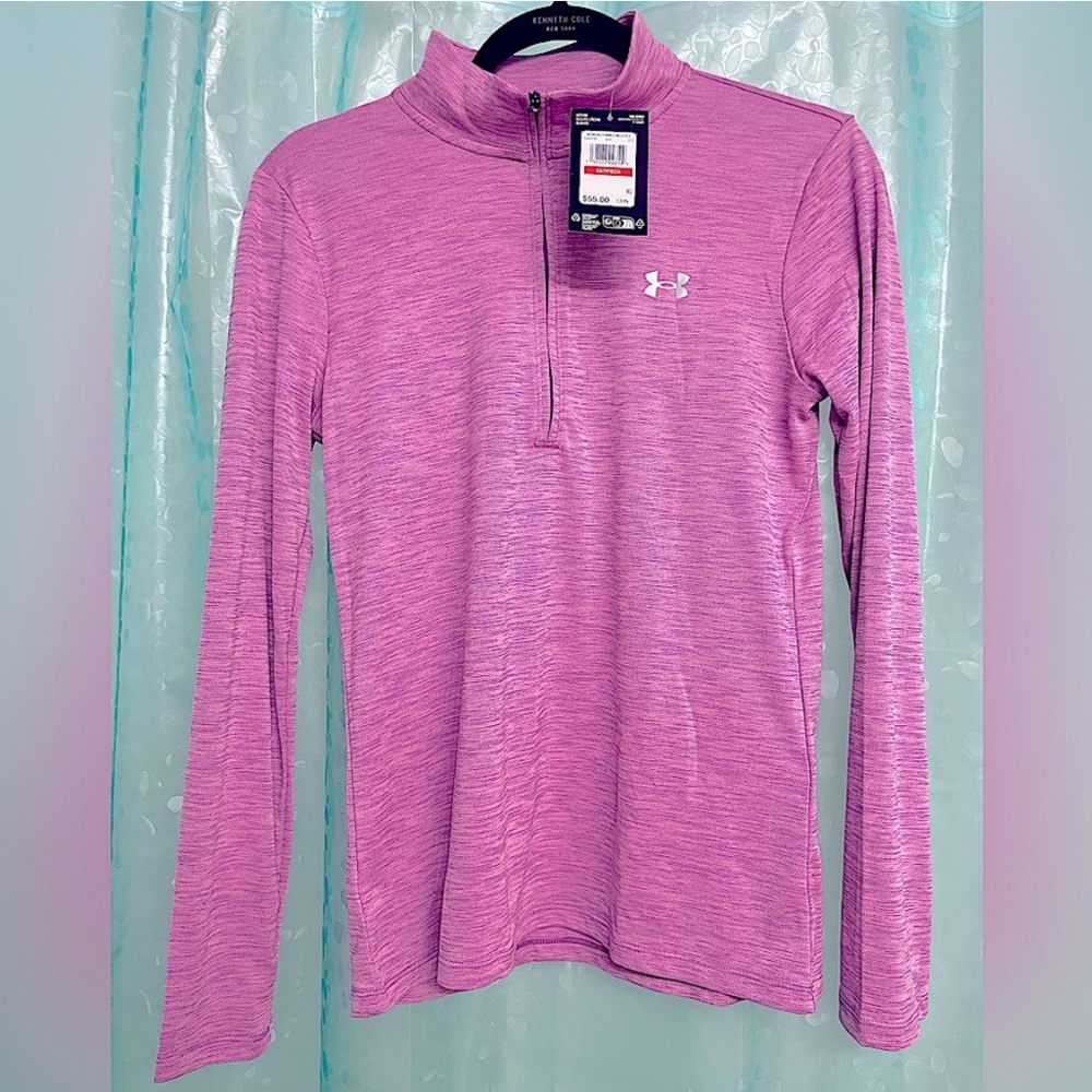 UNDER ARMOUR Tech™ Twist ½ Zip Loose Top, NWT - Womens XS (fits relaxed)